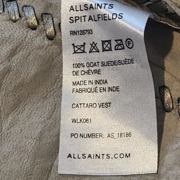 AllSaints Spitalfields Cattaro Vest - Picture 7 of 7